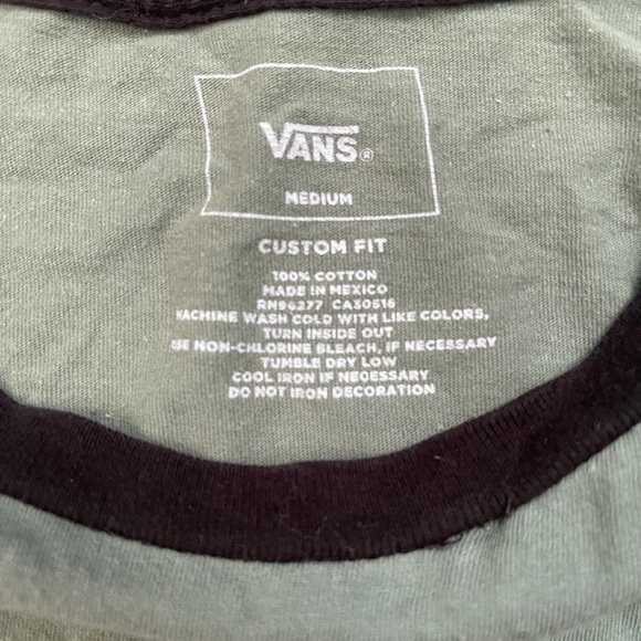 Vans Baseball 3/4 sleeve - Picture 3 of 3